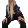 Fashionable tracksuit with printed butterflies - hoodie / pants - setHoodies & Jumpers