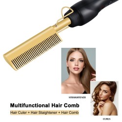 2 in 1 - multifunction hair straightener / curler / comb - wet / dry hairStraighteners