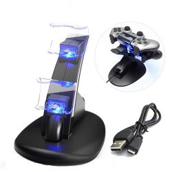 PS4 / Pro / Slim - borne de charge du contrôleur - stand - double USB - LED