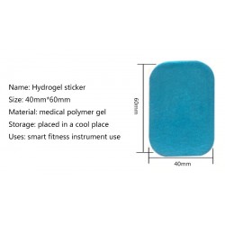 Adesivo addominale Hydrogel - patch di ricambio per cinture dimagranti / massaggi - 50 pezzi