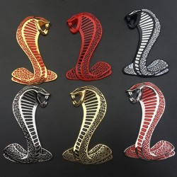 Cobra 3D - emblema in metallo - autoadesivo