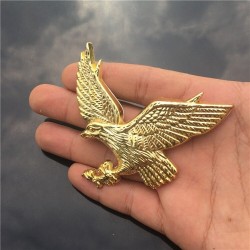 Aquila 3D - emblema in metallo - autoadesivo