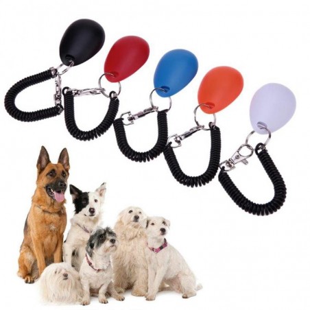 Addestratore di cani - portachiavi regolabile con suono - clicker - dispositivo anti abbaiare