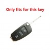 Silicone / carbon fiber - car key cover case with keychain - Audi - A3 - A4 - A5 - C5 - C6 - 8L - 8PKeys