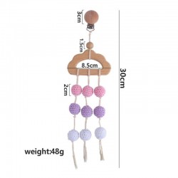 Baby crochet beads - wooden hanging toys
