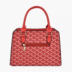 Leather handbag - crossbody - small clutch bag - geometric design - 3 pieces setSets