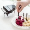 Forchette frutta / snack a forma di pianoforte - stuzzicadenti - 9 pezzi
