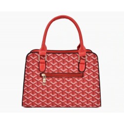 Leather handbag - crossbody - small clutch bag - geometric design - 3 pieces setSets