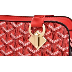 Leather handbag - crossbody - small clutch bag - geometric design - 3 pieces setSets