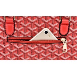 Leather handbag - crossbody - small clutch bag - geometric design - 3 pieces setSets