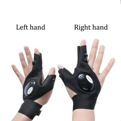 Car repair gloves - with flashlight