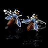 Blue crystal bee cufflinks - 2 piecesCufflinks