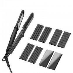 4 in 1 - interchangeable hair straightener - with wave plates