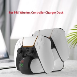 Controller wireless DualSense PS5 - dock di ricarica doppia USB