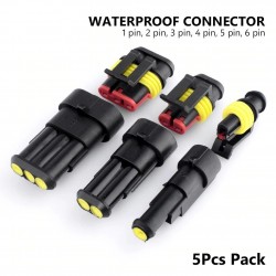 Waterproof connectors - cars - trucks - motorcycles - 5pcs / pack