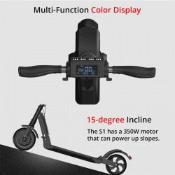 Kugoo S1 - electric scooter - 350W - 3 speed modes - 30km - foldableElectric step
