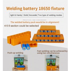 18650 battery fixture - single row - double sided spot welding - lithium battery pack holderBattery