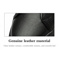 Genuine leather casual shoes - breathable - lightweight