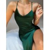 Sexy silk dress - sleeveless - spaghetti strap