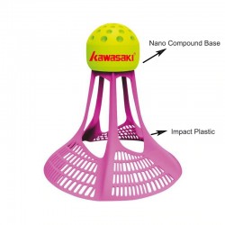 Kawasaki badminton feather shuttlecock - air shuttle - nylon ball - 3pcs / 9pcs