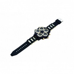 Men's sports watch - quartz - silicone - with 5 dials