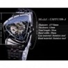 Orologio automatico a triangolo - quadrante scheletrato - impermeabile - acciaio inossidabile