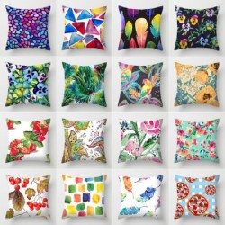 Cushion covers - flowers / rainbow / feathers - 40 * 40cm - 45 * 45cm - 50 * 50cm - 55 * 55cm - 60 * 60cmCushion covers