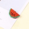Beaded watermelon brooches