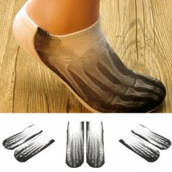 Cotton short socks - skeleton foot x-ray bones - designer breathable soft ankle socks - halloween Gifts