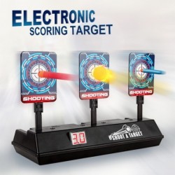Electronic scoring target - toy gun - auto-reset - nerf / mega / rival series