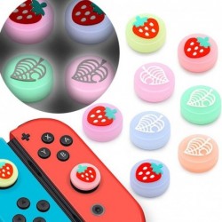 Thumb stick grip cap - joystick cover - luminous - for Nintendo Switch Lite Joy-Con - fruits / leaves printSwitch
