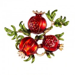Twig with pomegranates - broochBrooches