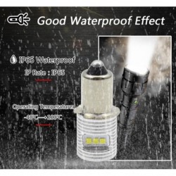 P13.5S / E10 - LED bulb - 6000K white - for flashlight - 2 piecesE10