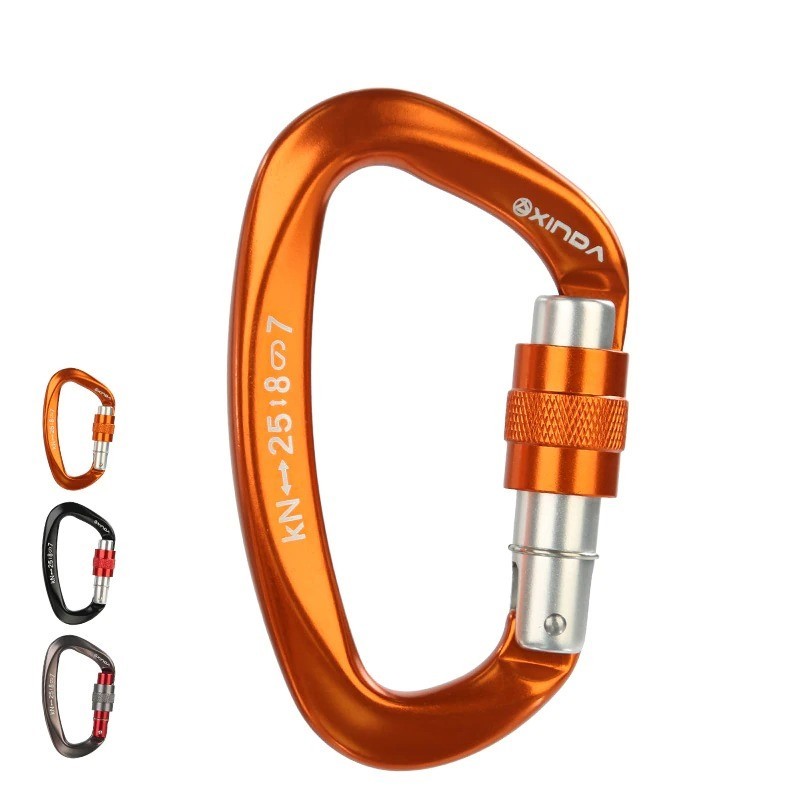 Buckle - carabiner - climbing safety equiment - rock climbing