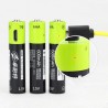 Rechargeable batteries -1.5 v -600mah - 4pcs- USB - quick charging