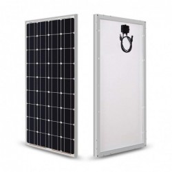 Glass Solar Panel system - 120W maximum power -  cell 12v 24v - battery charger
