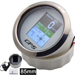Digital waterproof gps speedometer - gauge - MPH  - GPS antenna