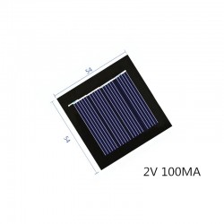 Mini solar panel recharger - 2v - 100MA - for 1.2V battery - small motor