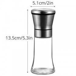 Fypo Stainless Steel Manual Salt and Pepper Shakers Herb parsley mill grinder pepper Mill with Adjustable Ceramic Grinder