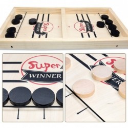 Wooden hockey game - with 10 pieces puck