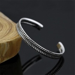 Leaf pattern - stainless steel bracelet