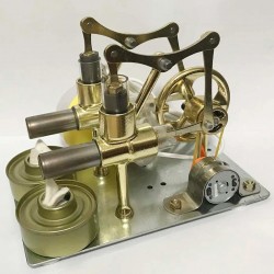 Stirling engine model - steam power - educational - kids / children