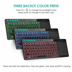 K18 Plus wireless keyboard - English / Russian / Hebrew - 3LED