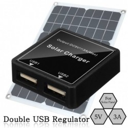Double USB regulator - 5V-20V - solar charger - phones / power bank / fans