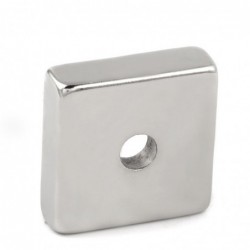 N35 square magnet - 30 * 30 * 10mm - with 7mm hole