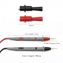 Digital multimeter set - soft silicon - universal test leads with alligator clip