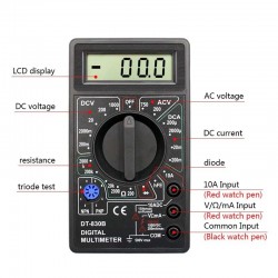 Digital multimeter - AC/DC - 750/1000V portable - pocket size