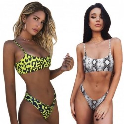 Completo bikini sexy - pelle di serpente / stampa leopardo