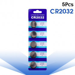Batteria al litio 3V BR2032 DL2032 ECR2032 CR2032 - batterie a bottone - 5 pezzi