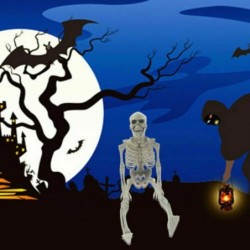 Human skeleton - Halloween decoration - 40cm